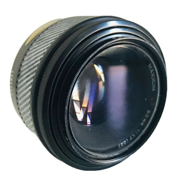 MAMIYA 500DTL CAMERA + MINOLTA  AF 50mm 1:1.7 LENS + Case + MANUAL VTG AS IS - Picture 9 of 12